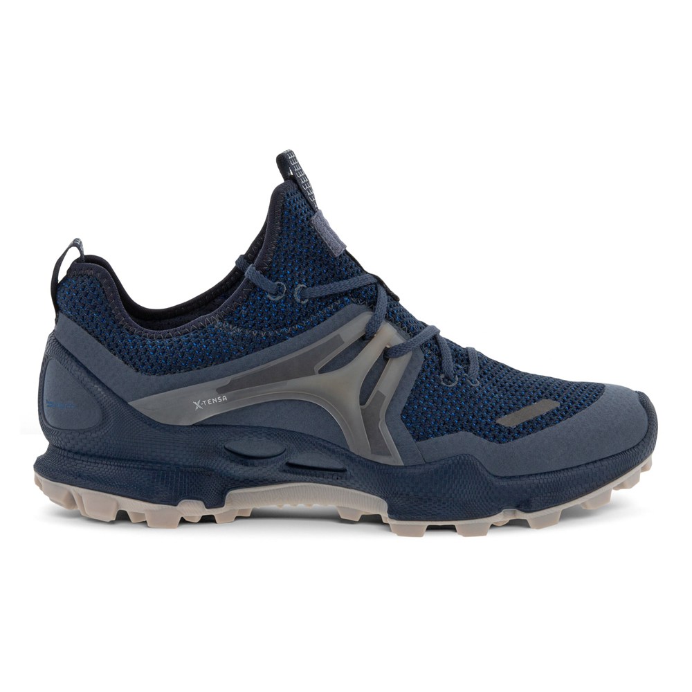 ECCO Mens Hiking Shoes Navy - Biom C-Trail Low Tex - MRI-425187